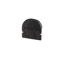 Endcaps R-AU-01-10, 16 mm, 2 items, black