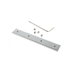 Groefsteen / lengteverbinder ET-04-12, zilver