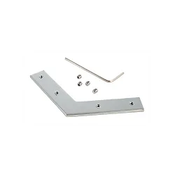 Groefmoer hoekconnector AU-10-12, zilver