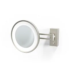 mirror with lighting BS 36 LED 3-fold IP 44, nickel satined 