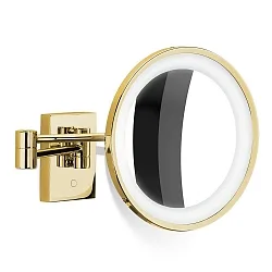 mirror with lighting BS 40 LED 5-fold IP 44, gold 