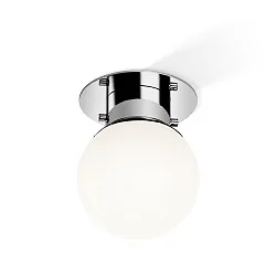 Plafondarmatuur GLOBE 20 E27 IP44, chroom 