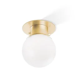 Plafondarmatuur GLOBE 20 E27 IP 44, goud mat 
