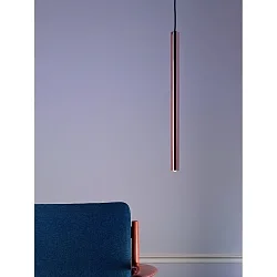 Pendelarmatuur PIPE 3 IP20, nikkel gesatineerd dimbaar