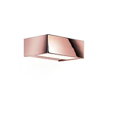 Wandarmatuur BOX 15 N LED IP44, roségoud dimbaar