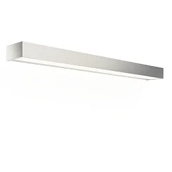 Wandarmatuur BOX 80 N LED IP44, nikkel gesatineerd dimbaar