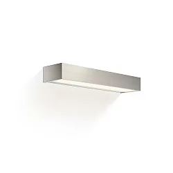 Wandarmatuur BOX 40 N LED IP44, nikkel gesatineerd dimbaar