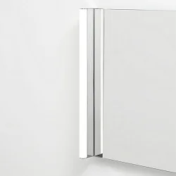 Wandarmatuur SLAT IP44, chroom dimbaar