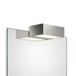 Spiegelarmatuur BOX 1-15 N LED IP44, nikkel gesatineerd dimbaar