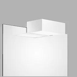 Spiegelarmatuur BOX 1-15 N LED IP44, wit mat dimbaar