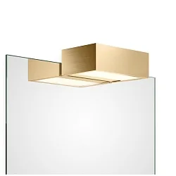 Spiegelarmatuur BOX 1-15 N LED IP44, goud mat dimbaar