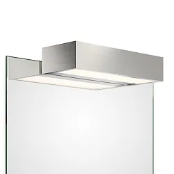 Spiegelarmatuur BOX 1-25 N LED IP44, nikkel gesatineerd dimbaar