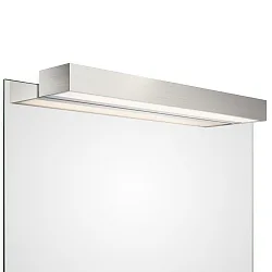 Spiegelarmatuur BOX 1-60 N LED IP44, nikkel gesatineerd dimbaar