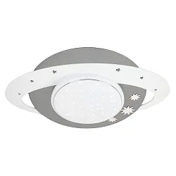 LED Ceiling luminaire SATURN STARLIGHT TECHNIKWELT, 14W, 3000-5000K, silver/white