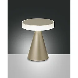 Tafelarmatuur NEUTRA kort, dimbaar IP20, goud mat, gesatineerd dimbaar