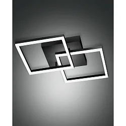 Wand- en plafondarmatuur BARD IP20, gesatineerd, zwart dimbaar