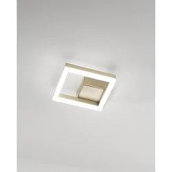 Wand- en plafondarmatuur BARD IP20, goud mat, gesatineerd dimbaar