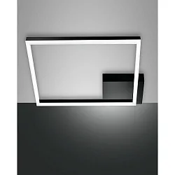 Plafondarmatuur BARD IP20, gesatineerd, zwart dimbaar