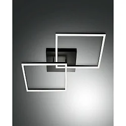 Plafondarmatuur BARD IP20, gesatineerd, zwart dimbaar