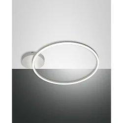 Plafondarmatuur GIOTTO 1-voudig, bedienbaar met stem, incl. Smartluce IP20, gesatineerd, wit dimbaar