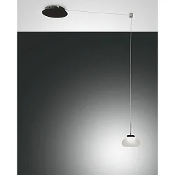 Pendelarmatuur ARABELLA lang IP20, zwart, wit dimbaar