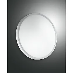 Badkamerarmatuur PLAZA klein, rond IP41, wit dimbaar