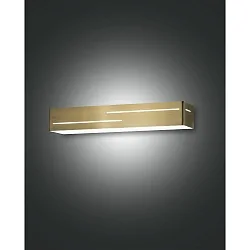 wall luminaire BANNY up / down, square IP20, brass, satined 