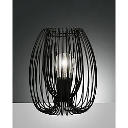 table lamp CAMP E27 IP20, black dimmable