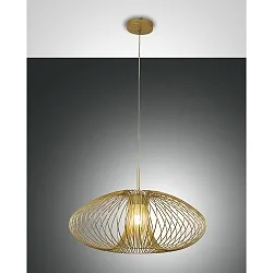 Pendelarmatuur FASSA E27 IP20, goud mat