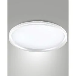 Plafondarmatuur ISY Ø 55CM CCT Switch, met sierring, met afstandhouder IP20, wit dimbaar