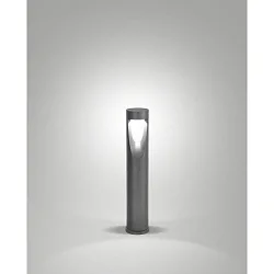 Lichtpaal TEO 60 IP65, metallic, zwart