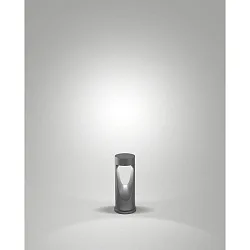 Lichtpaal TEO 30 IP65, metallic, zwart