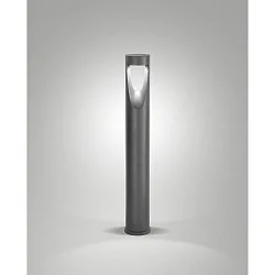 Lichtpaal TEO 80 IP65, metallic, zwart