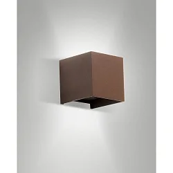 Wandarmatuur voor buitenshuis CUBA IP54, corten (staal)