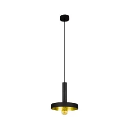 Pendelarmatuur WHIZZ E27 IP20, goud, zwart 