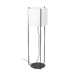 Staande lamp DRUM E27 IP20, beige, zwart mat 