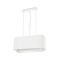 Pendelarmatuur VESPER 2-vlams E27 IP20, wit mat 