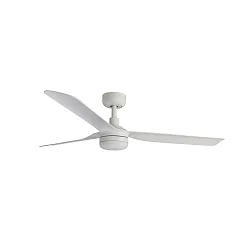 Ceiling fan PUNT M with remote control IP20, white matt