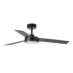 Plafond ventilator BARTH met Afstandsbediening IP20, zwart mat