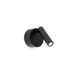 Wandarmatuur BOC LED IP20, zwart mat 