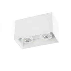 Plafondarmatuur TECTO 2-vlams GU10 IP20, wit mat 