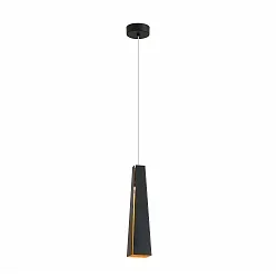 pendant luminaire PLUMA switchable IP20, black matt 
