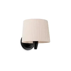 Wandarmatuur SAMBA E27 IP20, beige, zwart 