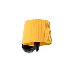 Wandarmatuur SAMBA E27 IP20, geel, zwart 