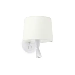 Wandarmatuur CONGA E27 IP20, wit mat 