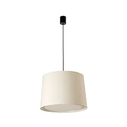 Pendelarmatuur CONGA E27 IP20, zwart mat, wit 