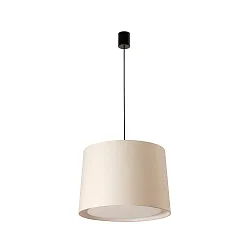 Pendelarmatuur CONGA E27 IP20, beige, zwart mat 