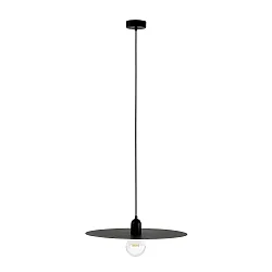 Pendelarmatuur PLAT E27 IP20, zwart mat 