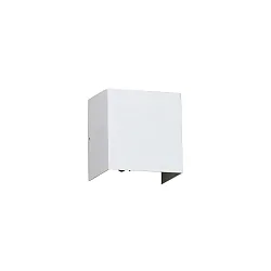 Wandarmatuur voor buitenshuis OLAN 2-vlams LED IP65, wit mat 