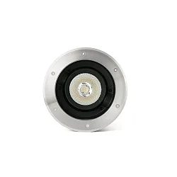 floor recessed luminaire GEISER 260 / 38° round, adjustable, passable IP67, stainless steel, satined 